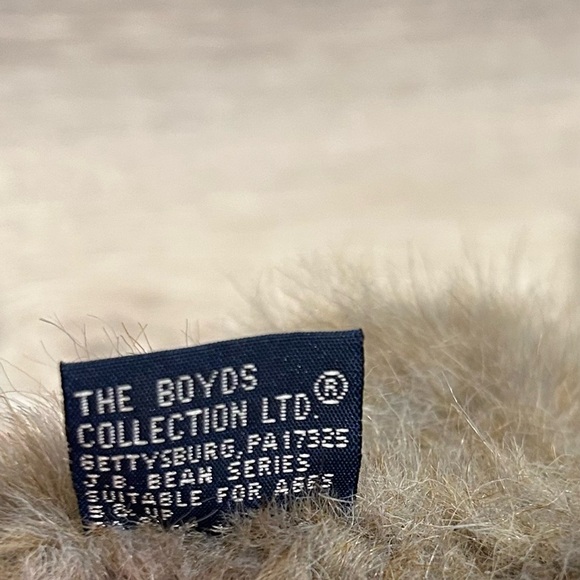 Vintage 1998 Boyds Collection Ltd Brown Cream 14" Plush Cat Blue Eyes Jointed - Picture 5 of 6